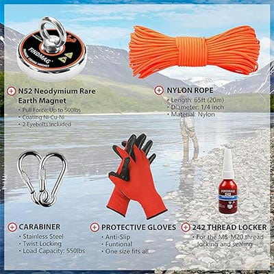 FINDMAG Super Strong Neodymium Fishing Magnets Kit details